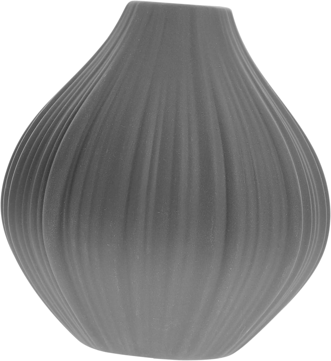Alipis Gray Mini Ceramic Vase for Home Office Decor