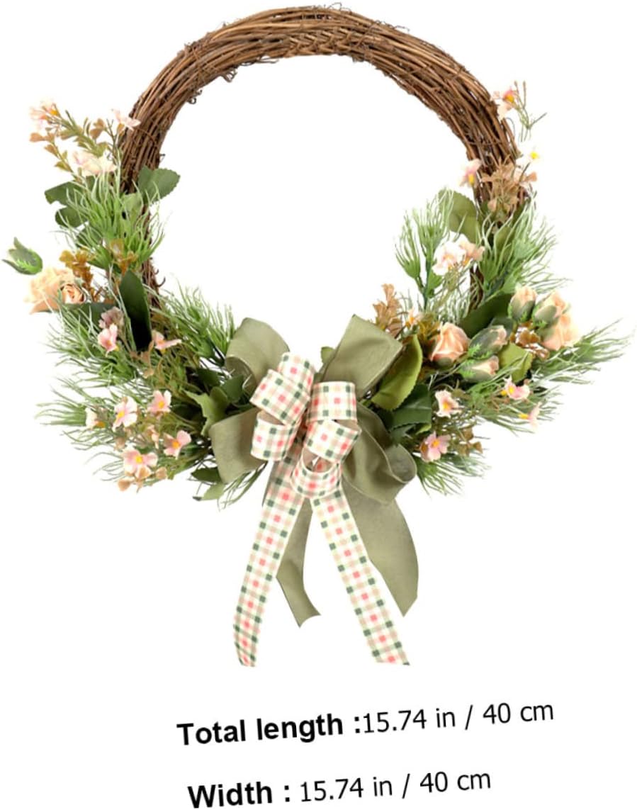 1pc Lifelike Artificial Wreath for Front Door Decor