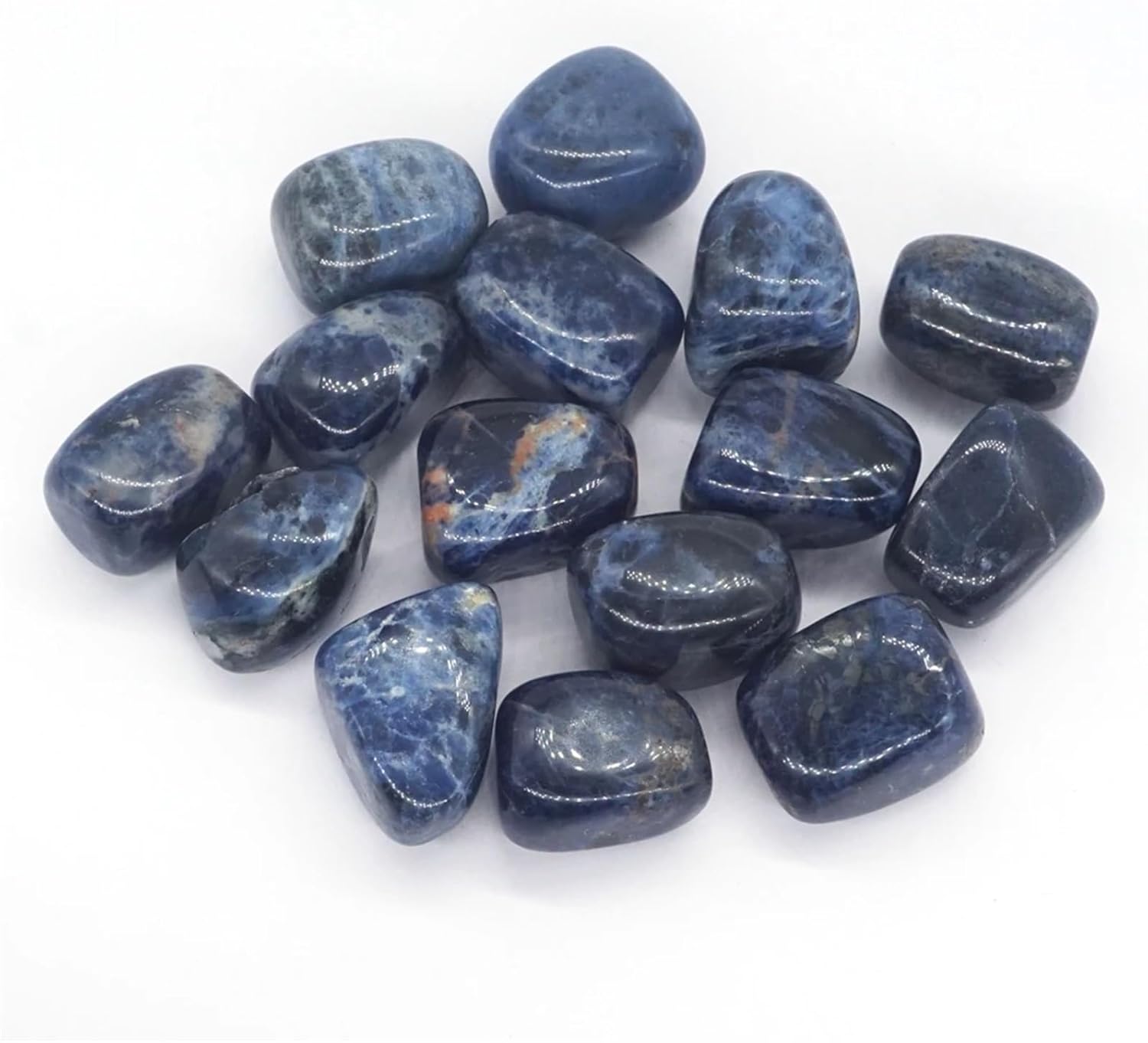 Beautiful Tumbled Blue Sodalite Crystal Healing Specimen 500g