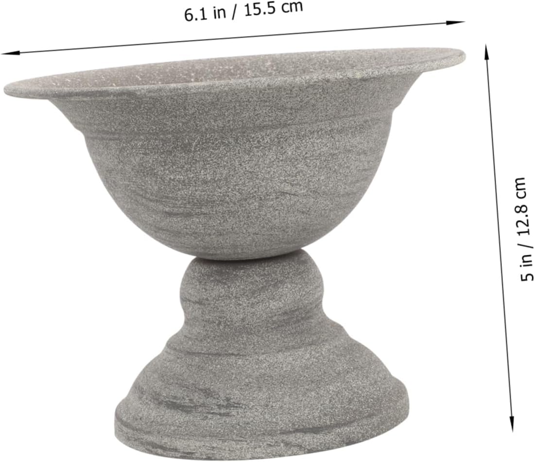 POPETPOP Vintage Metal Flower Vase for Home Decor