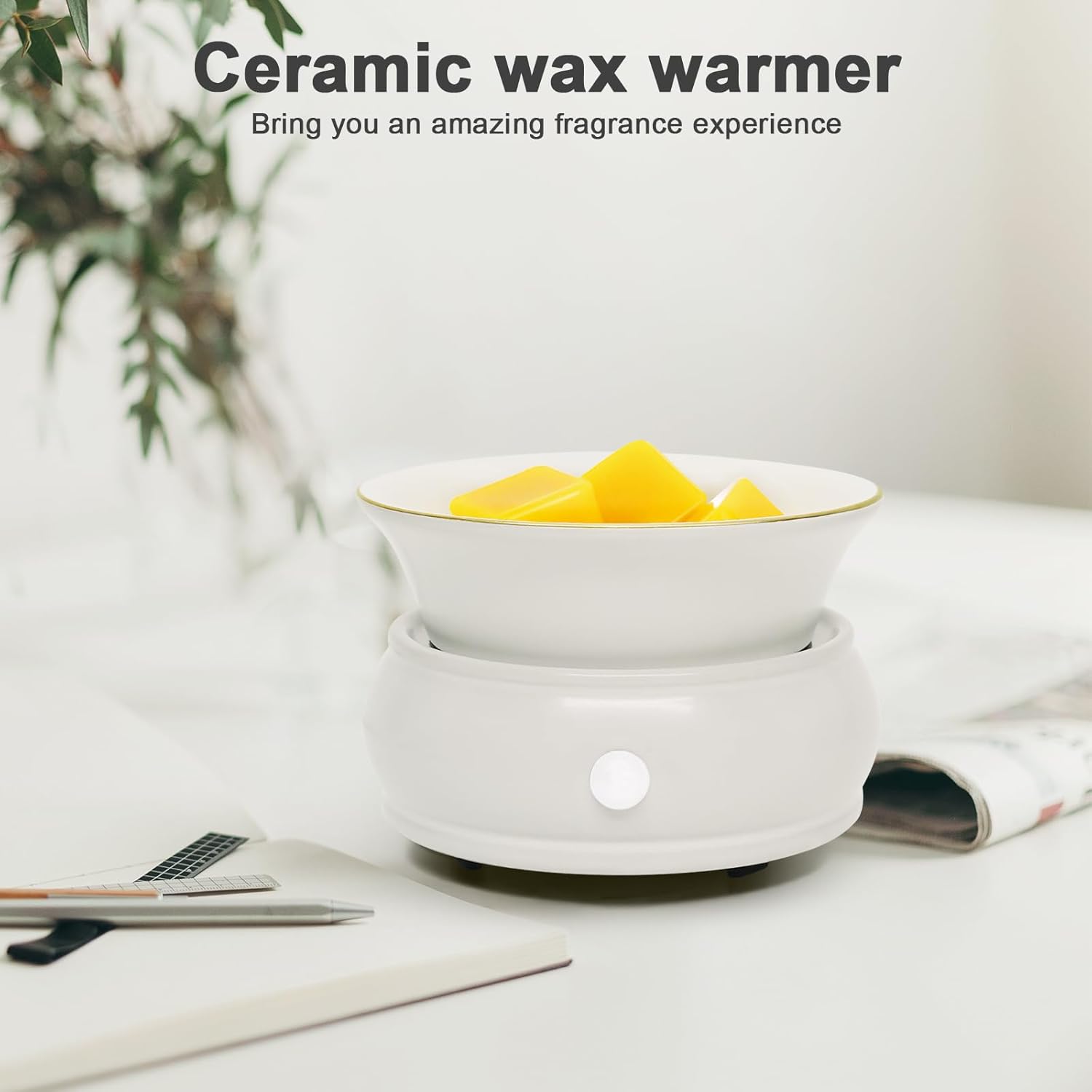 Wax Melter Candle Warmer with Timer - 4-in-1 Electric Scented Melter