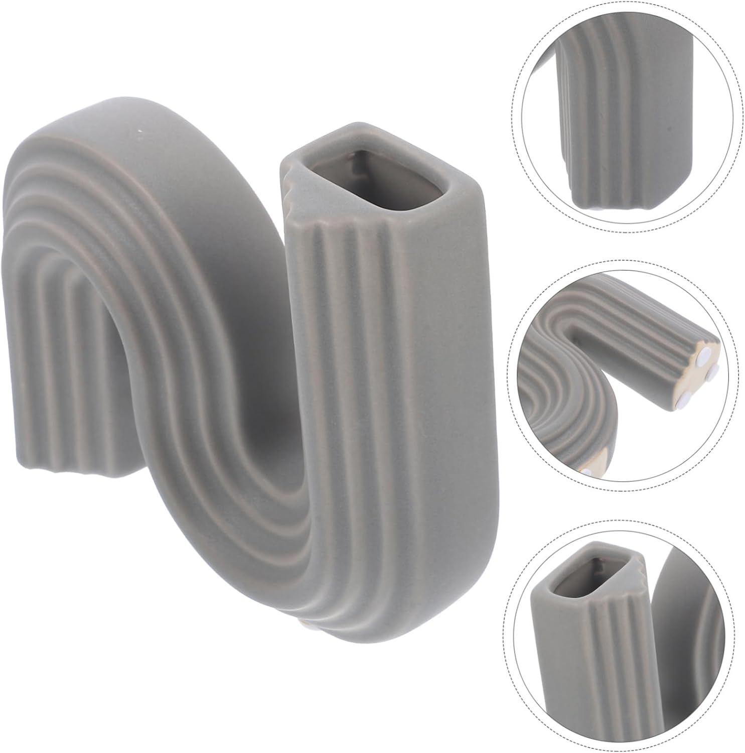 Cabilock Geometric Ceramic Vase for Home Decor and Centerpieces