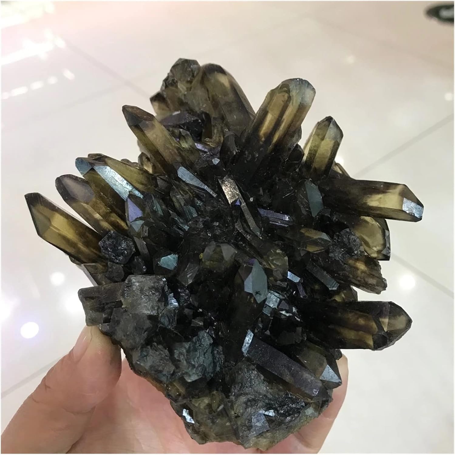 PEKMAR Natural Raw Brown Smoky Quartz Crystal Clusters 1kg