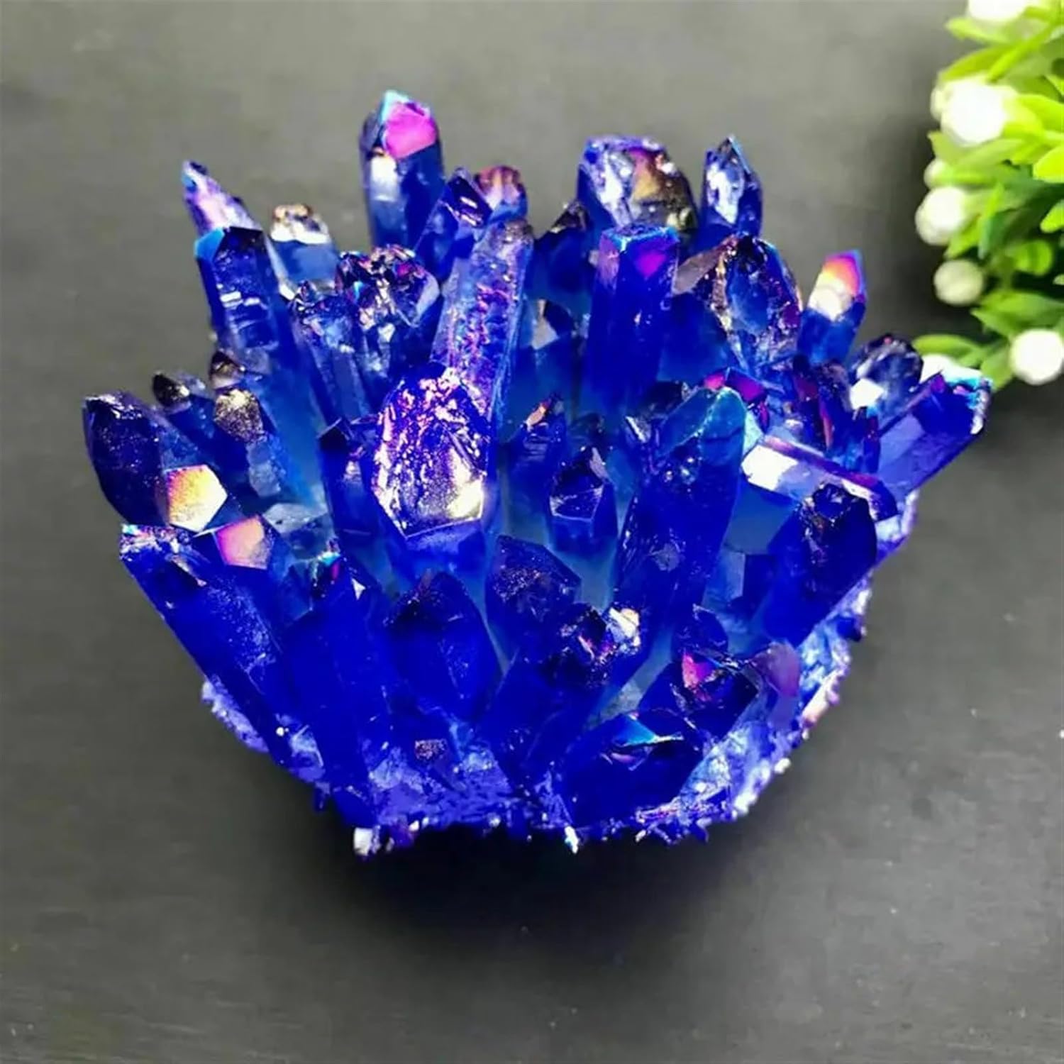 KatLin Blue Angel Crystal Cluster Healing Ornament