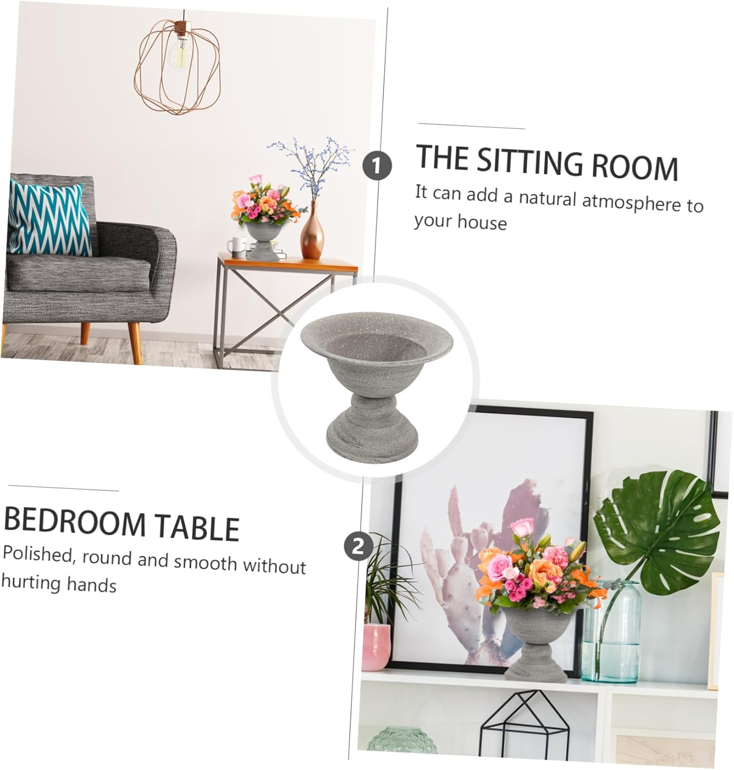 Vintage Style Dried Flower Storage Vase for Home Decor