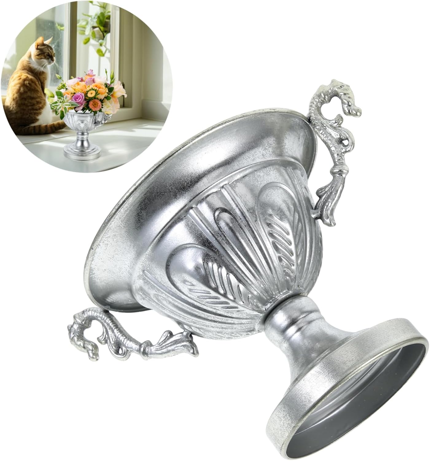 BESPORTBLE Vintage Style Iron Art Metal Vase for Home Decor