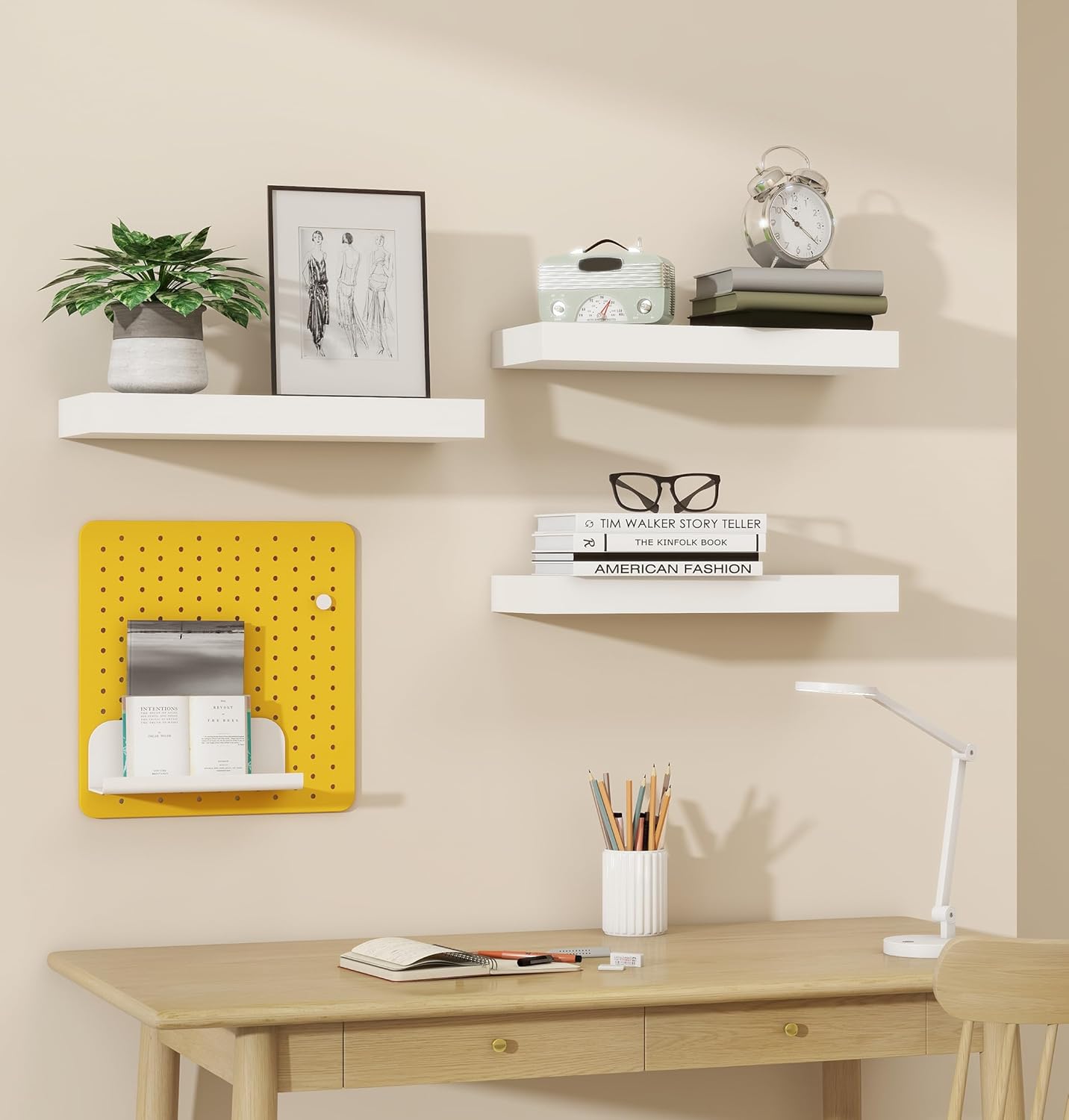 Vervida Floating Shelves 3 Pack 15 In White