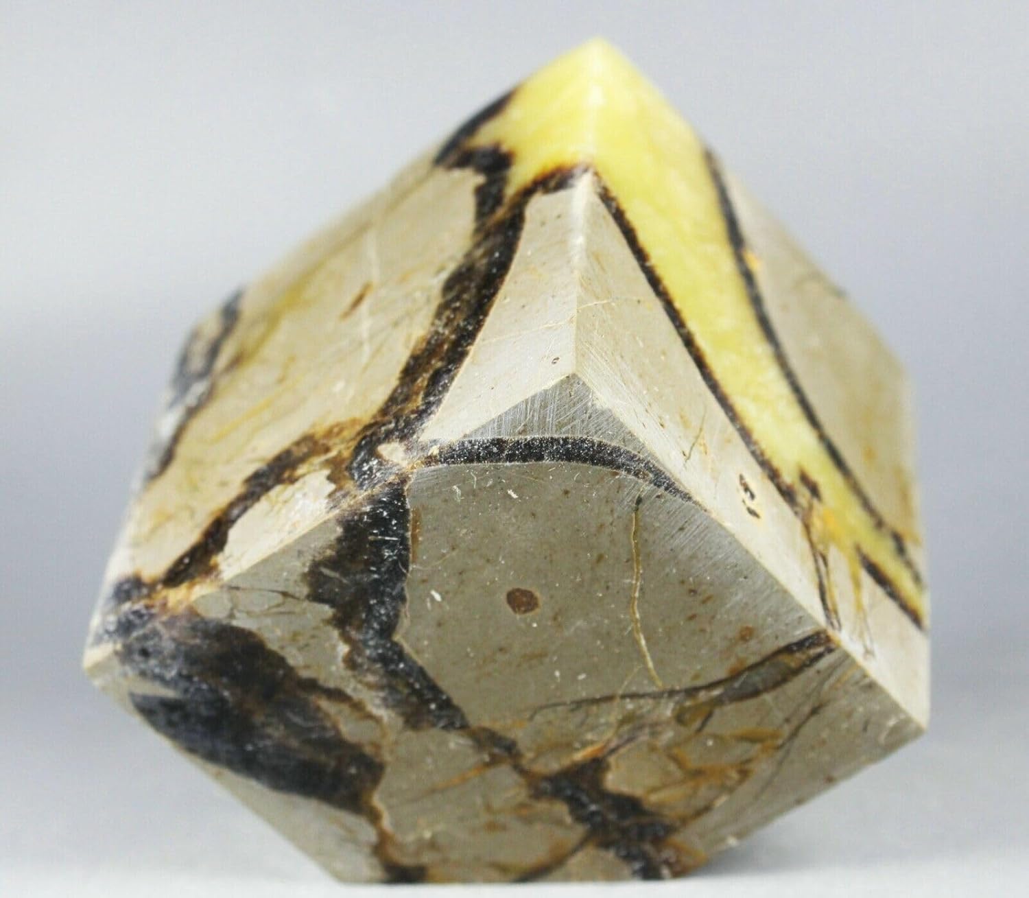 Polished Dragon Septarian Cube Reiki Stone 430G