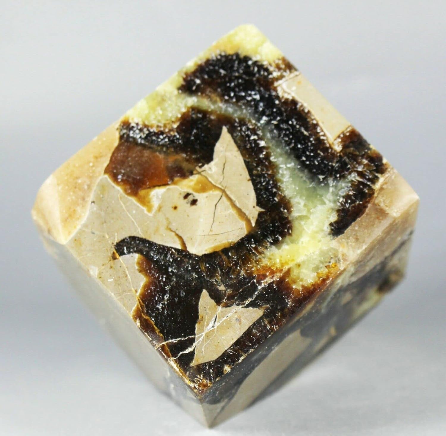 Polished Dragon Septarian Cube Reiki Stone 310G