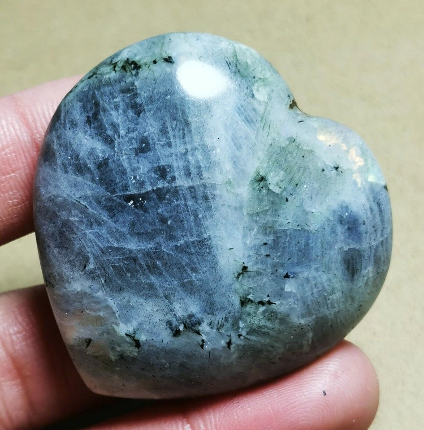 Rainbow Purple Flash Labradorite Reiki Healing Stone