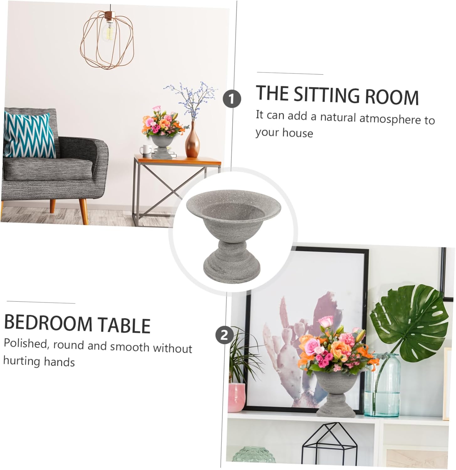 UPKOCH Vintage Metal Flowerpot for Dried Flowers Decorative Vase for Home Decor and Weddings