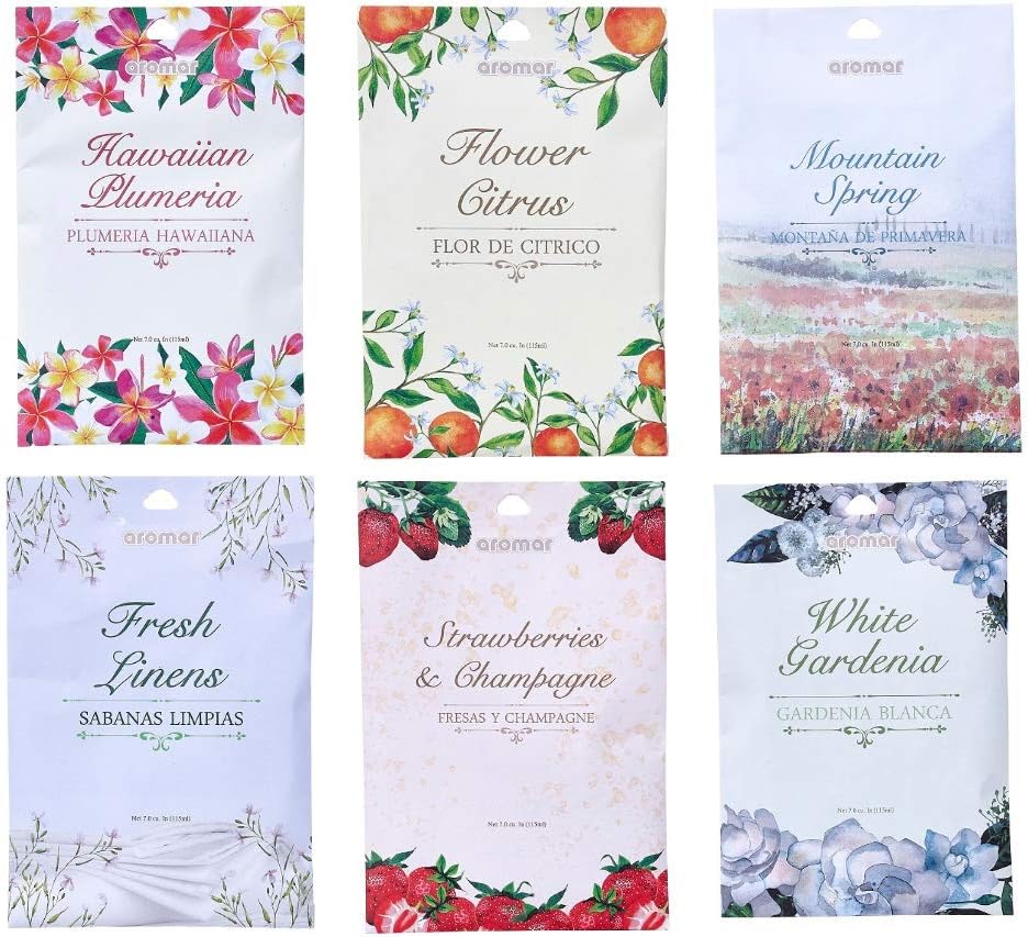 12 Scented Fragrance Sachet Pouch for Wardrobe and Home