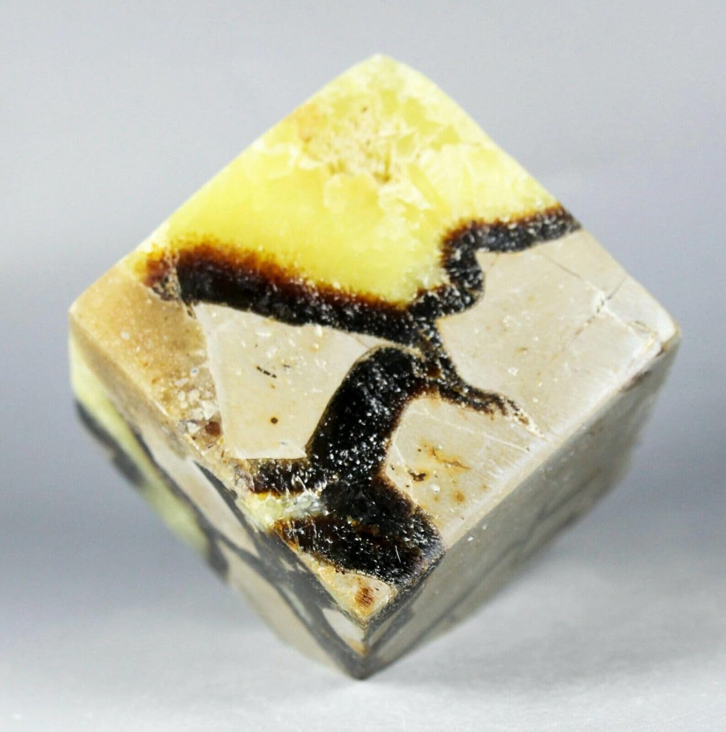 Polished Dragon Septarian Cube Display Reiki Stone 360G L9668