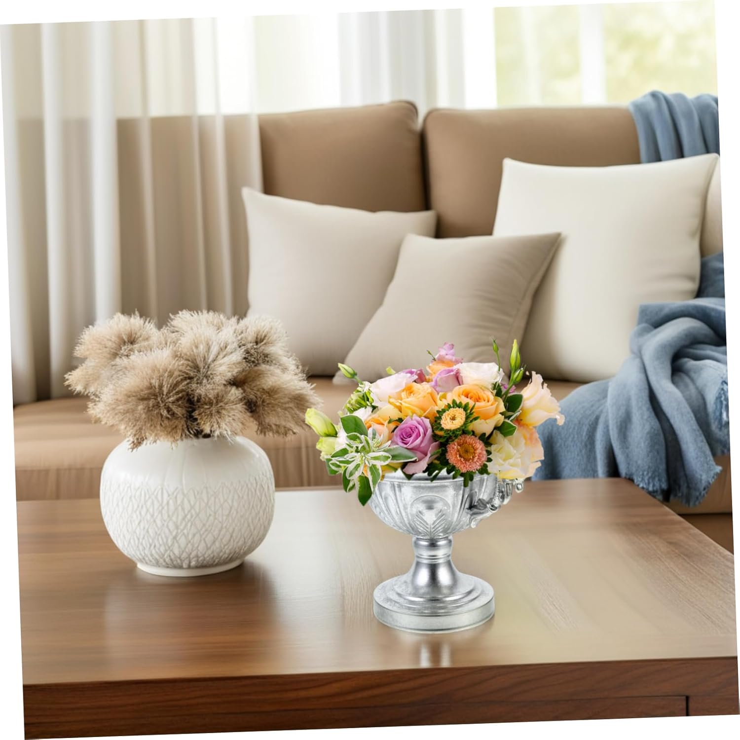 Country Style Iron Flower Vase Decorative Jug