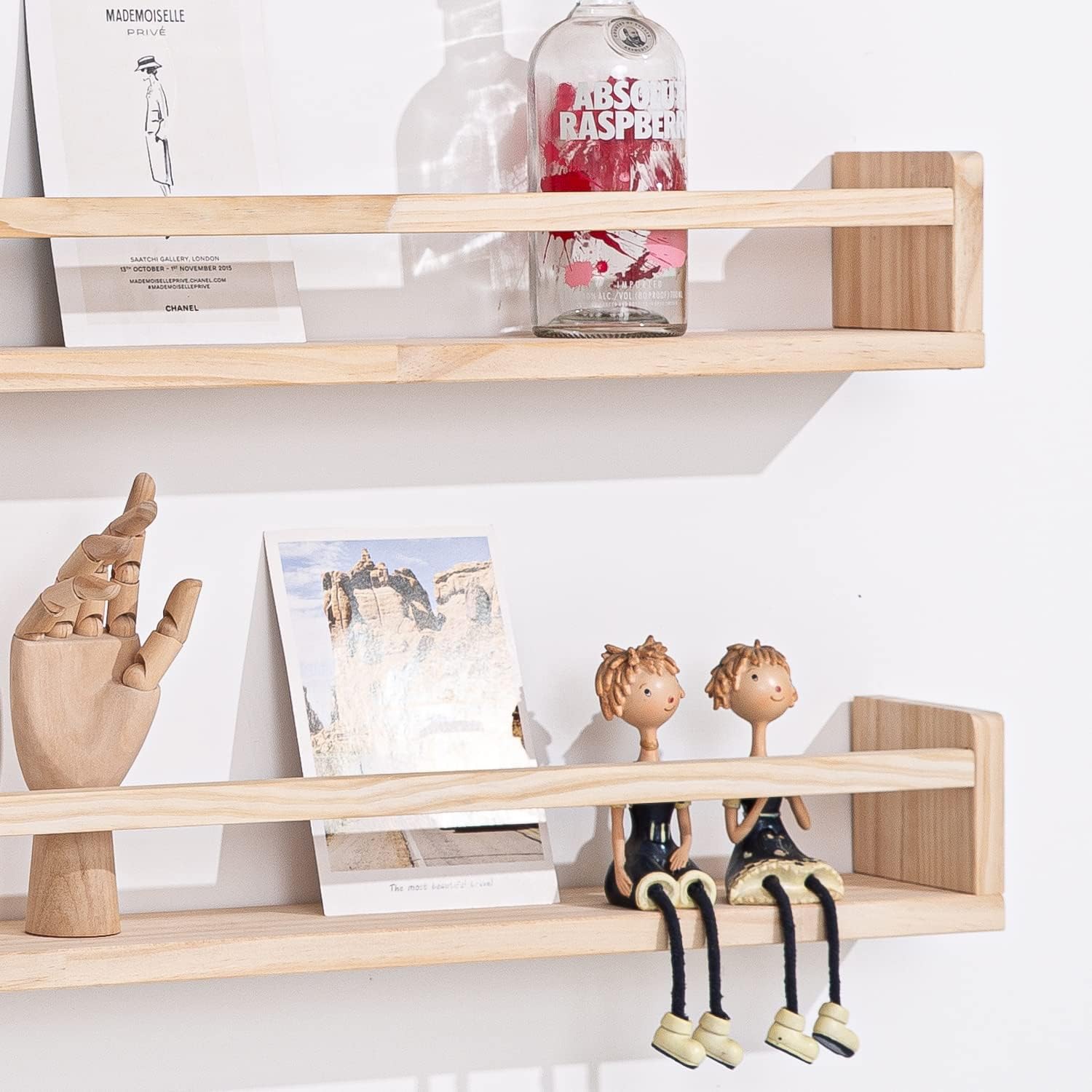 AZSKY Floating Wall Bookshelf Set of 3