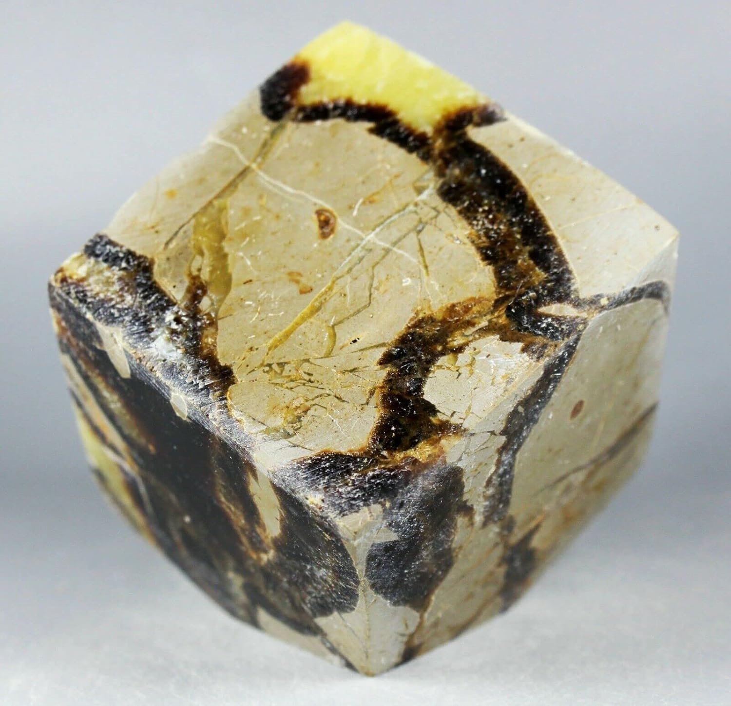 Polished Dragon Septarian Cube Reiki Stone 430G