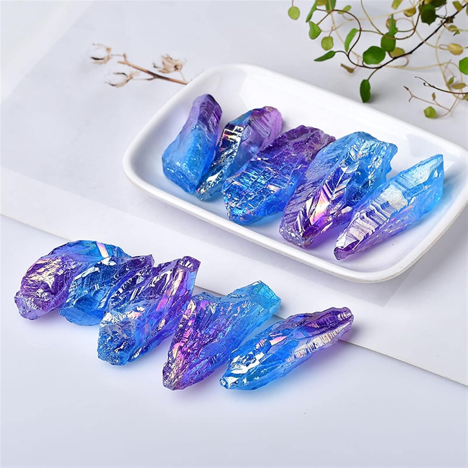 FLOAPA Natural Crystal Rough Stones 200g for Decor and Crafting