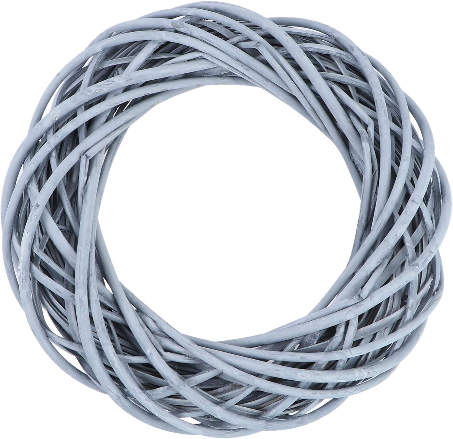 VOSAREA Willow Wreath Gray DIY Garland