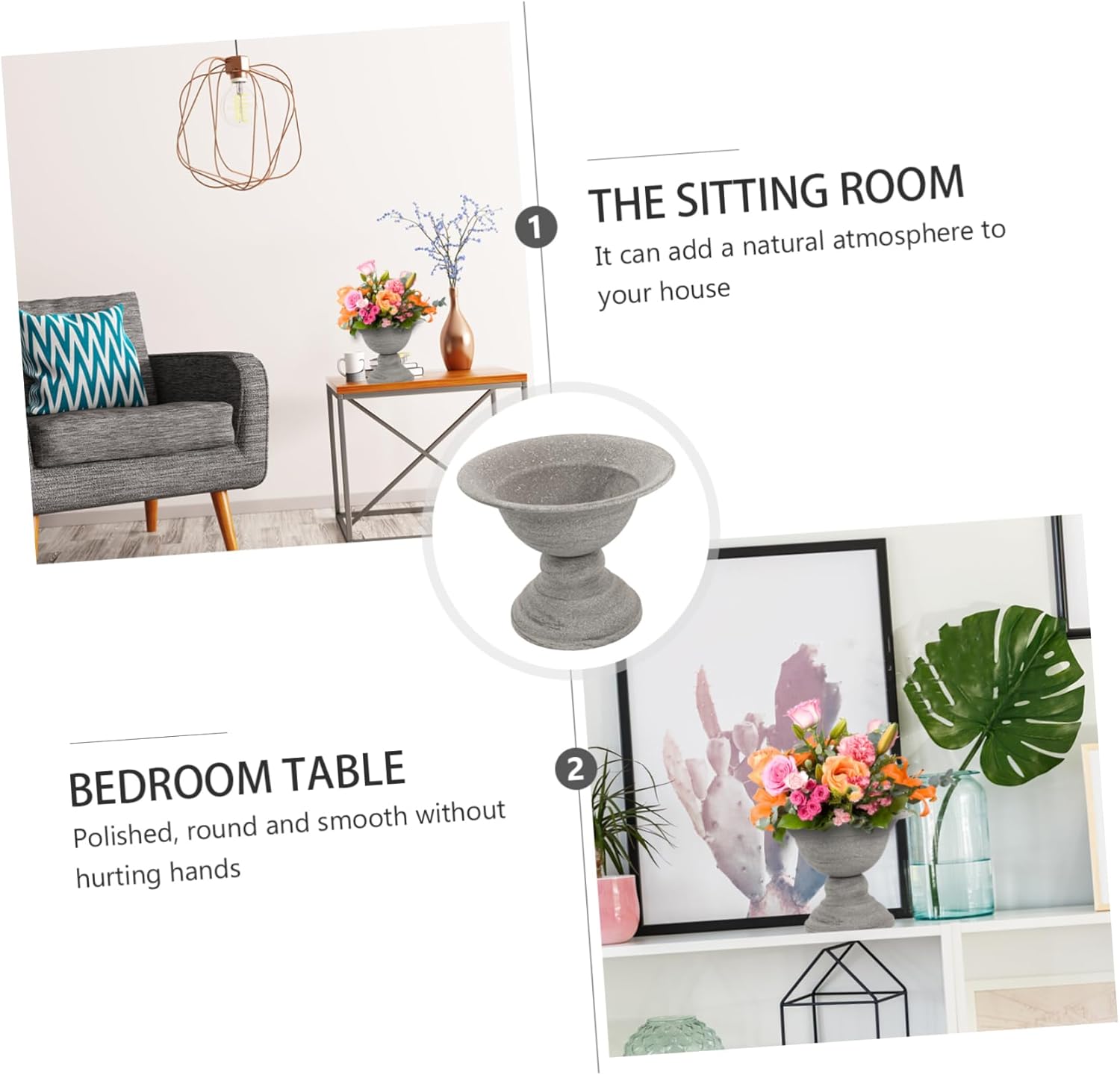 BESPORTBLE Vintage Metal Flower Vase for Home Decor