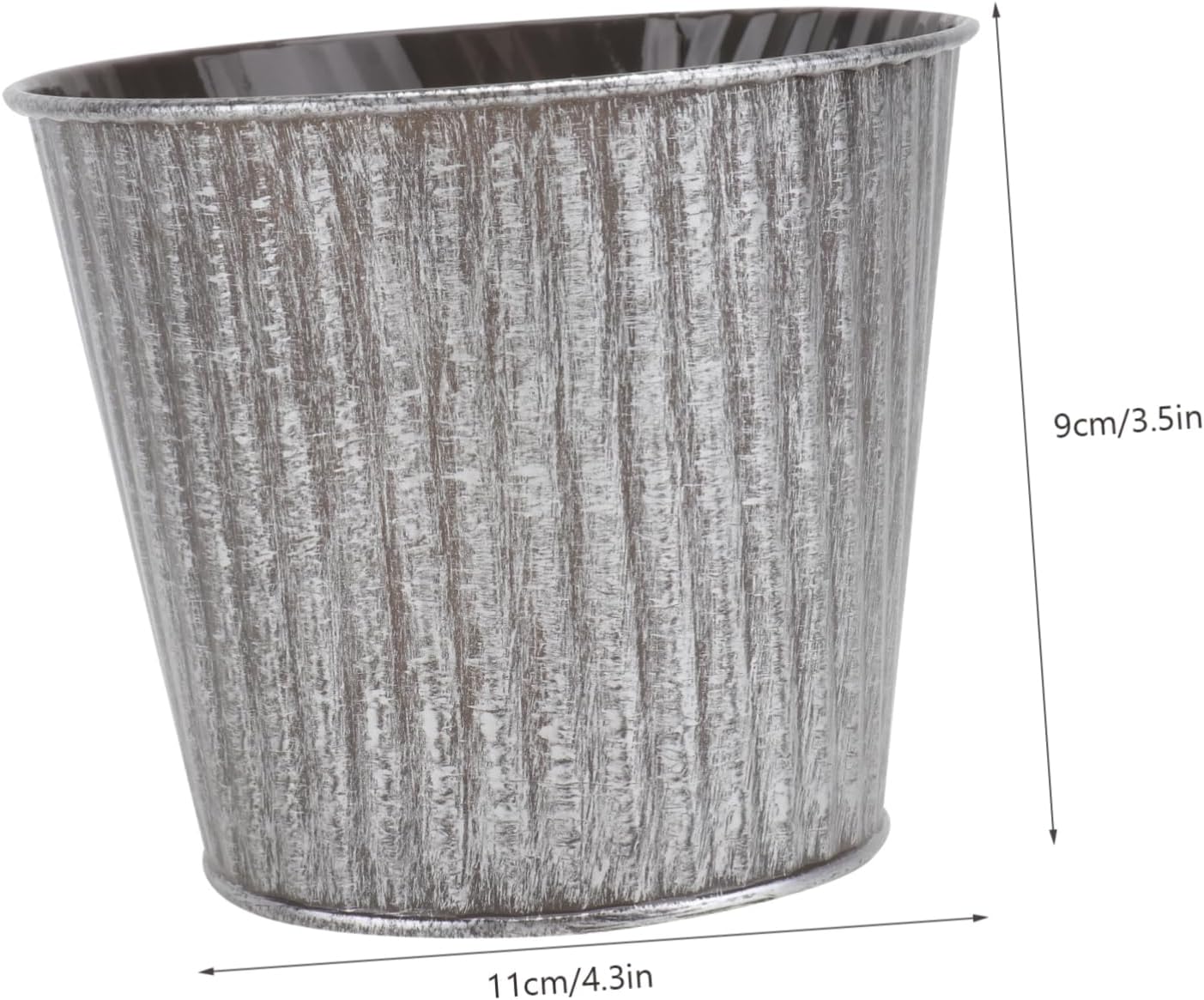 Happyyami Retro Iron Flower Bucket for Dried Flowers and Home Decor