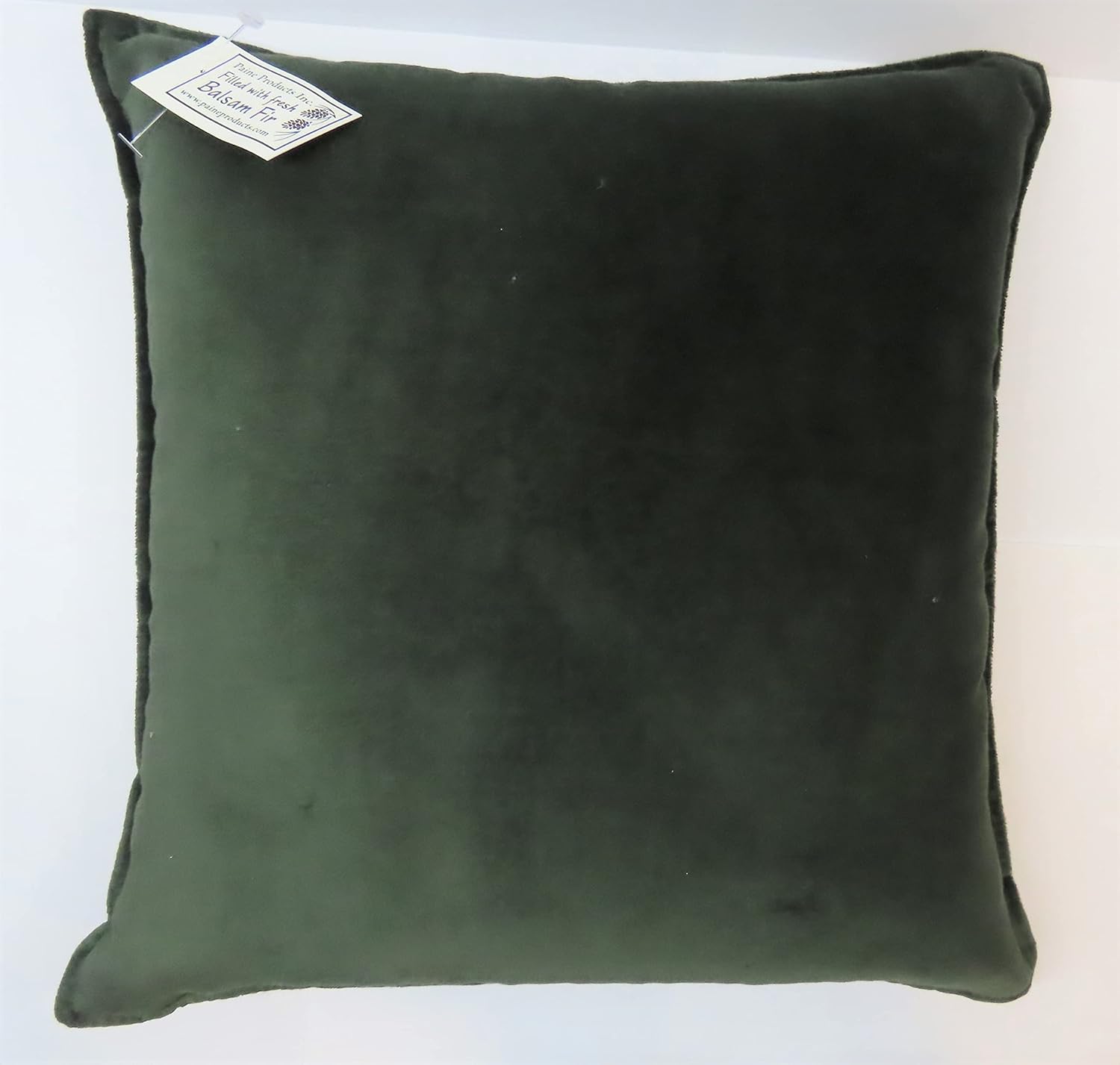 Balsam Fir Filled Tapestry Sachet Pillow Beige 12x12
