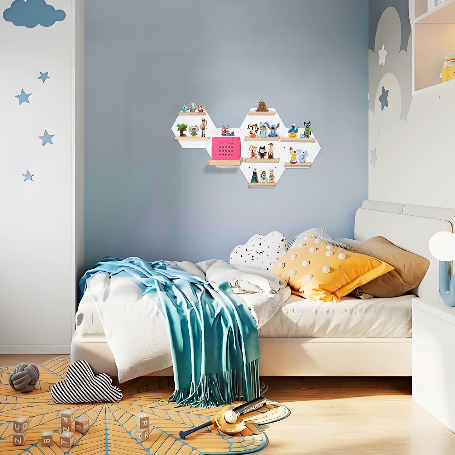 Givilio Tonie Shelf Magnetic Hexagon Display