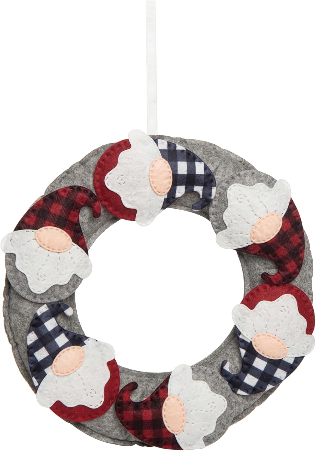1299 Inch Multicolor Christmas Gnome Wreath - Indoor Wall Decor