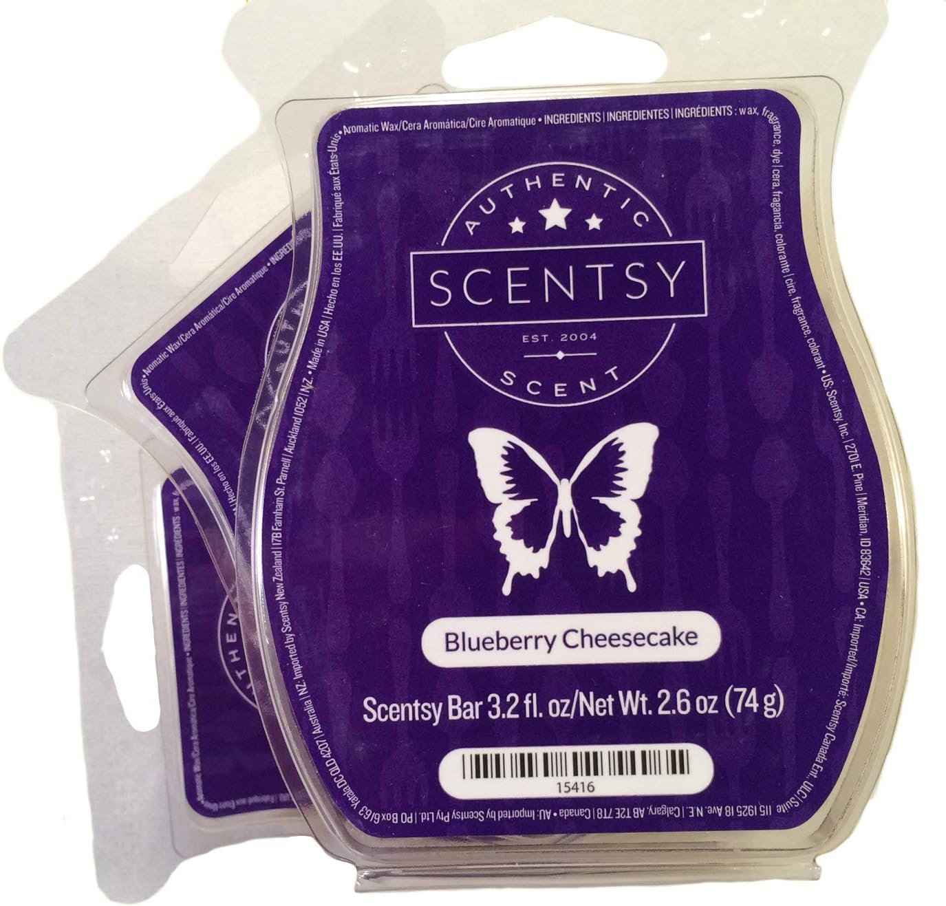 Scentsy Blueberry Cheesecake Bar Candle 3-pack