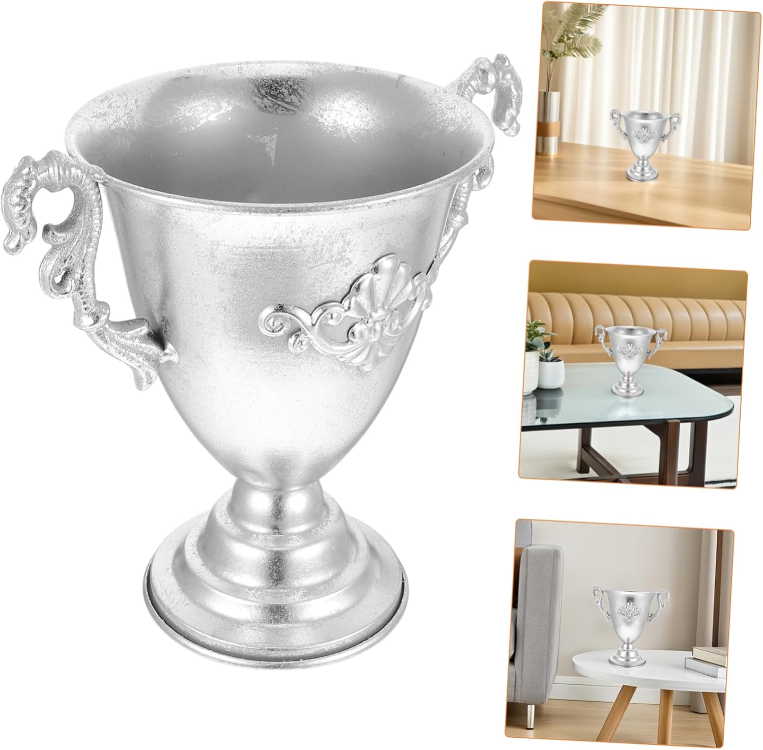 Rustic Iron Flower Vase Vintage Decorative Pot for Home