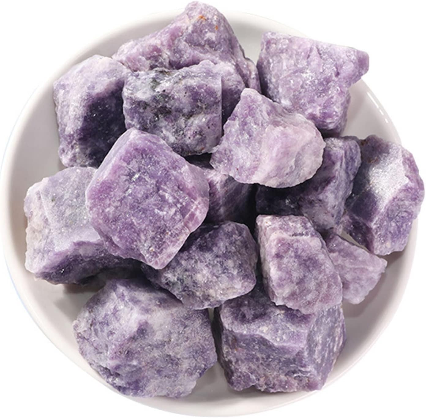 Natural Purple Lepidolite Rough Stone Reiki Healing Specimen Home Decor
