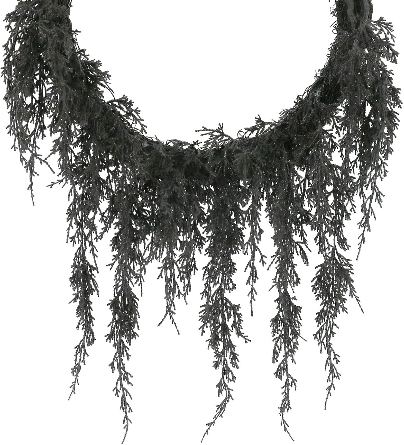 20 Inch Black Cypress Wreath Halloween Decor