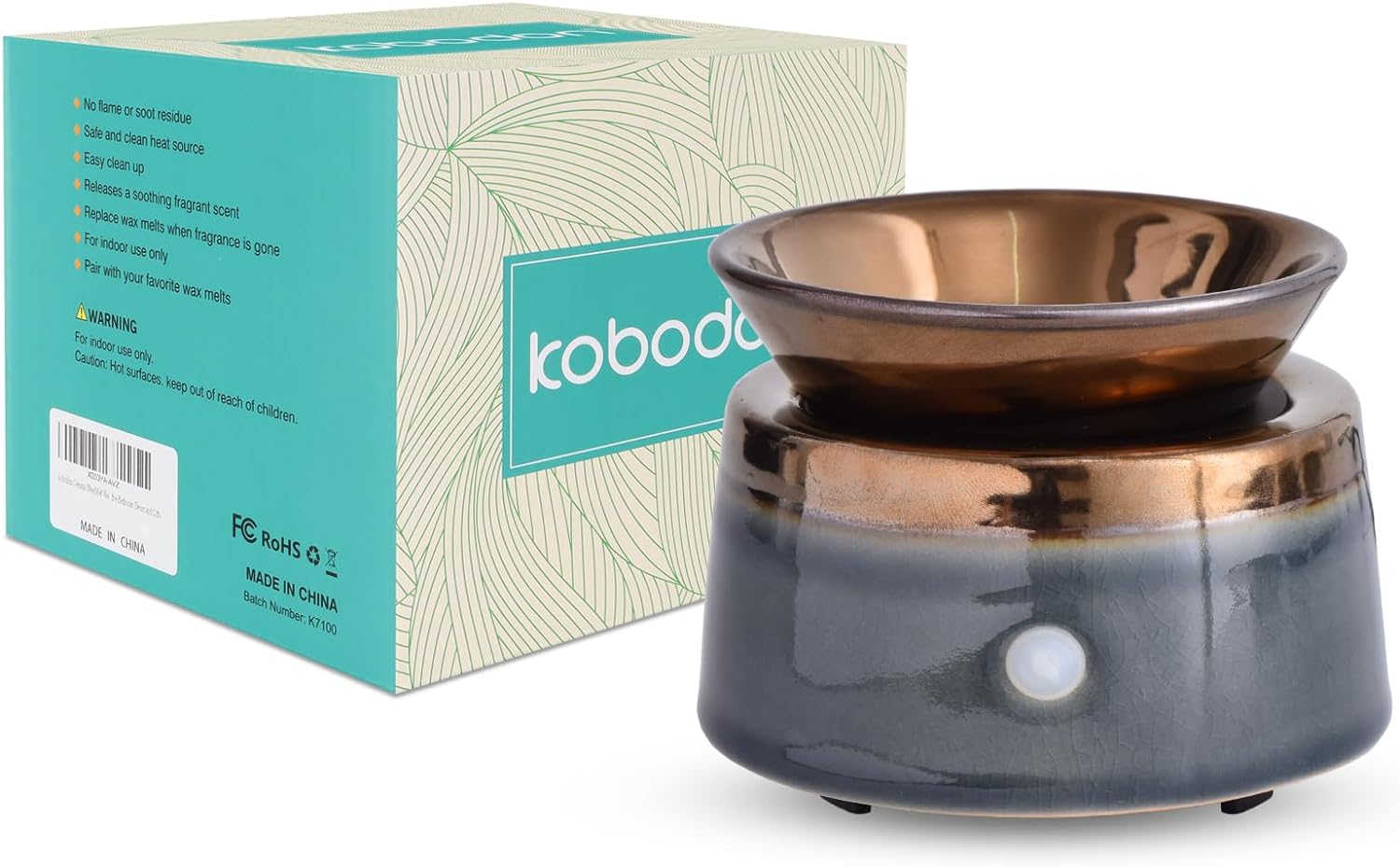 Kobodon Ceramic Candle Wax Warmer 3-in-1