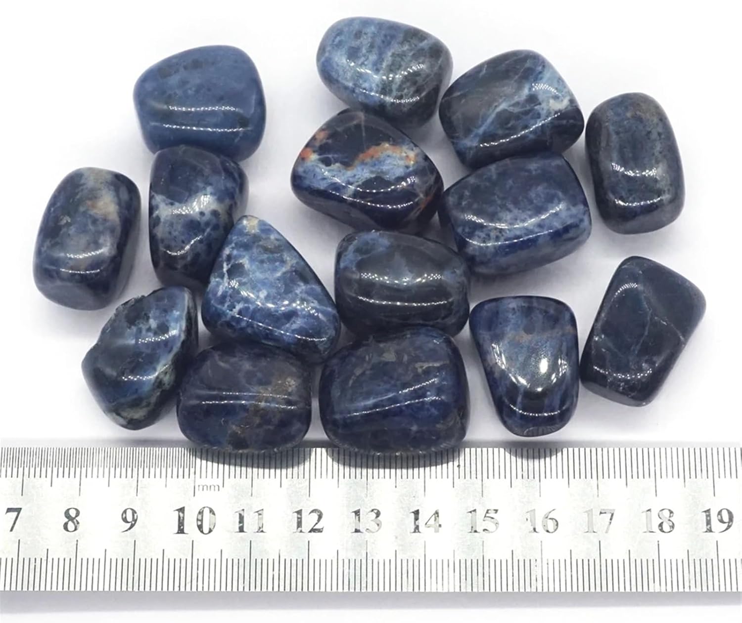 Beautiful Tumbled Blue Sodalite Crystal Healing Specimen 500g