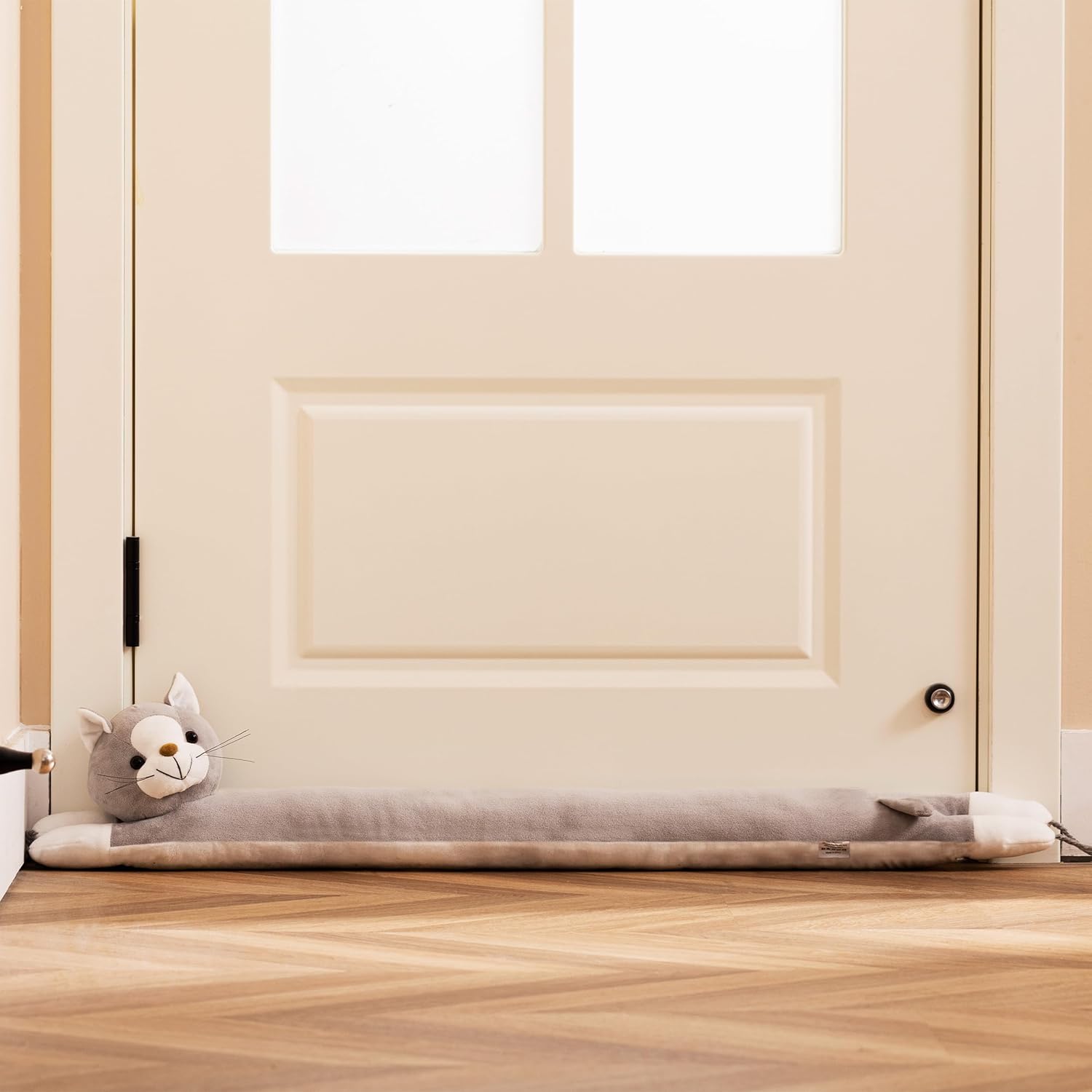 Habibee 38 Inch Door Draft Stopper with Pet Design