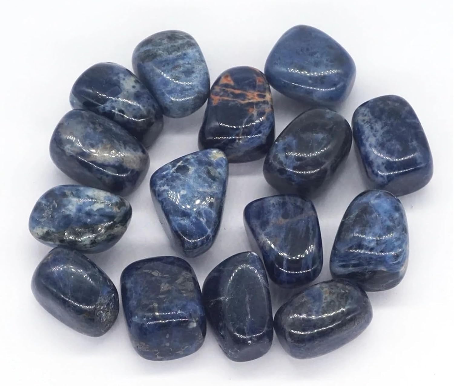 Beautiful Tumbled Blue Sodalite Crystal Healing Specimen 500g