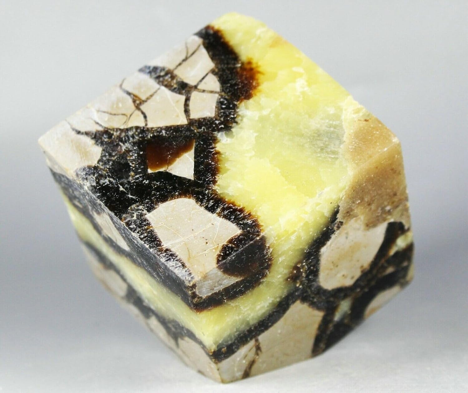 Polished Dragon Septarian Cube Display Reiki Stone 360G L9668