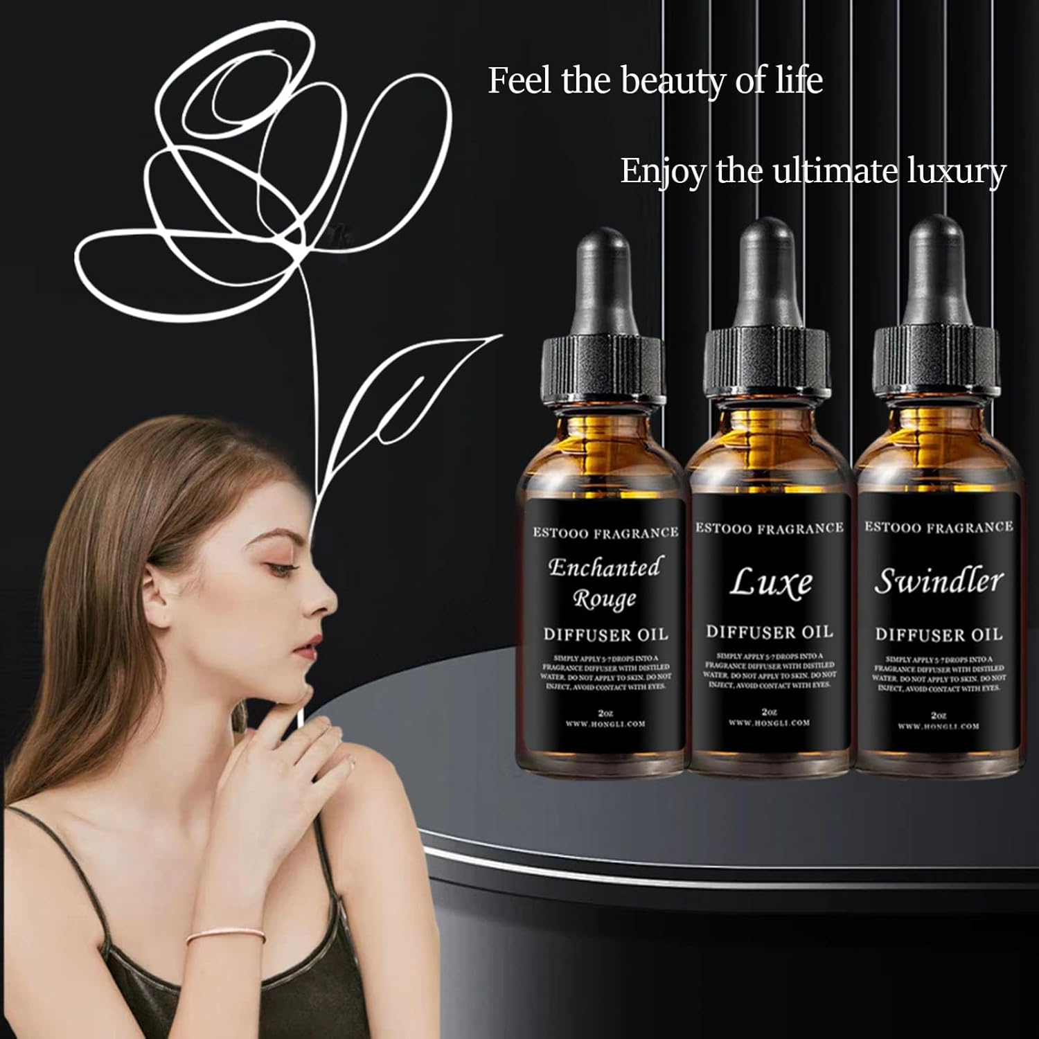 Premium Scented Diffuser Oil - 60ml 2 Fl Oz for Home Hotel and Car