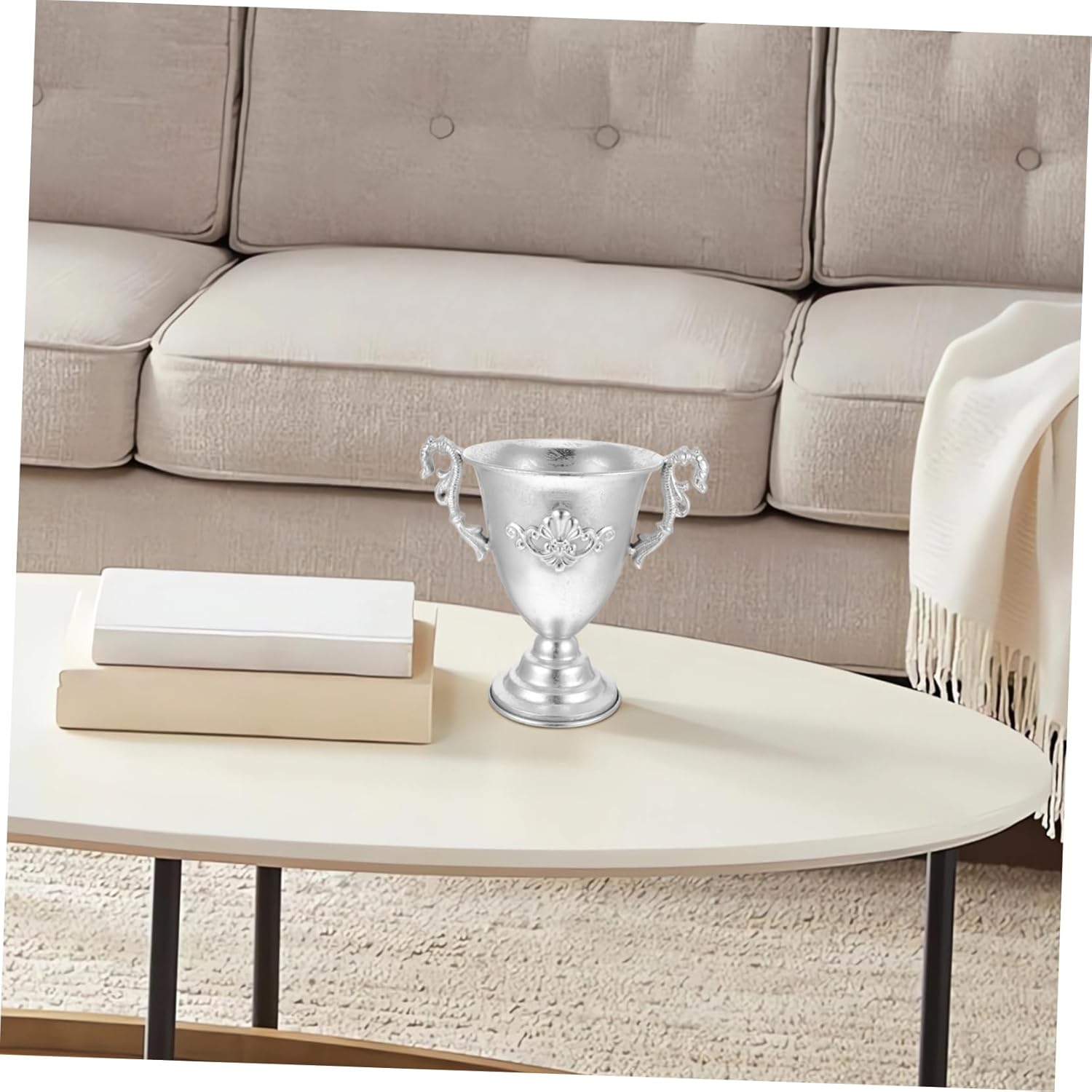 Rustic Iron Flower Vase Vintage Decorative Pot for Home