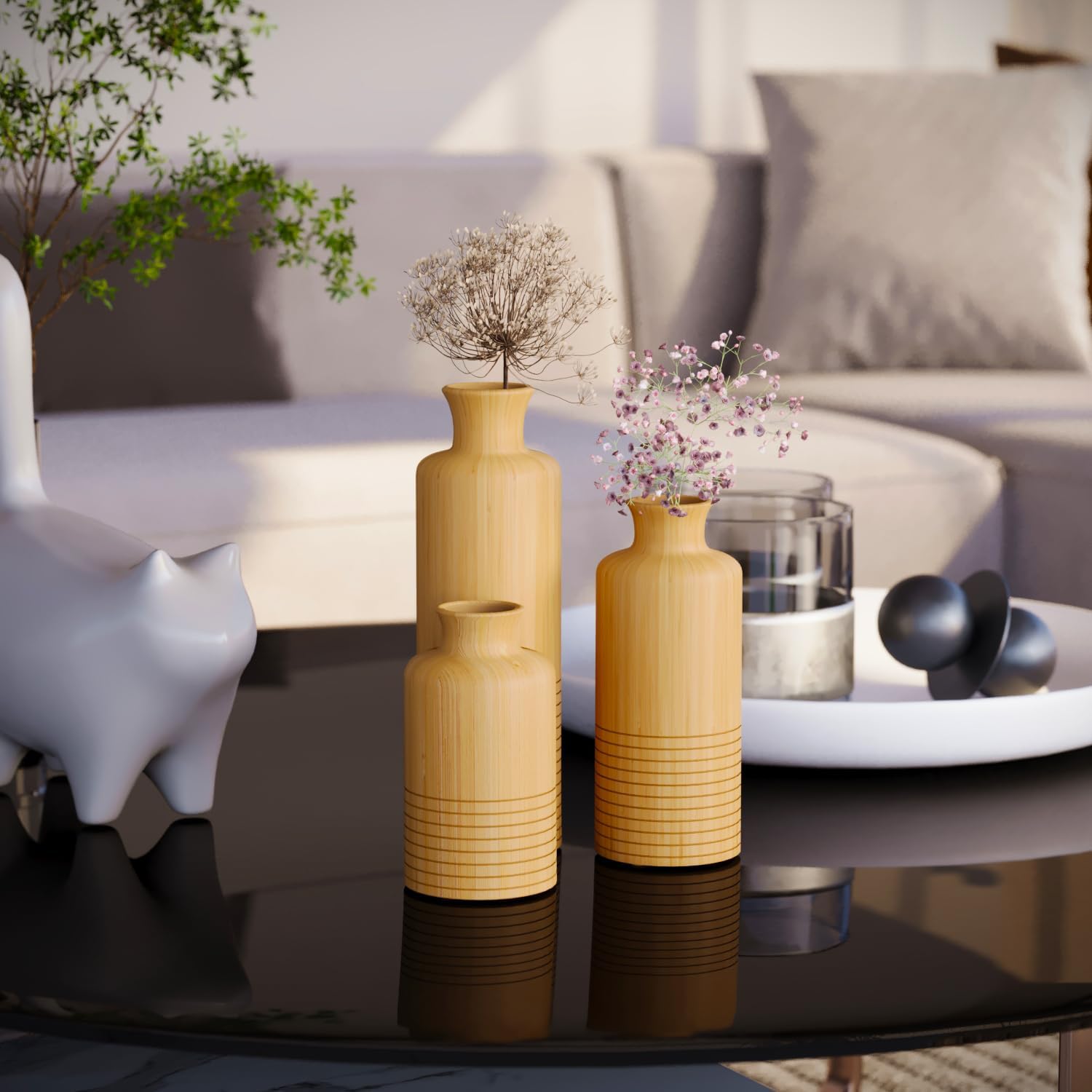Creative Scents Harmony Vases Set of 3 - Home Decor