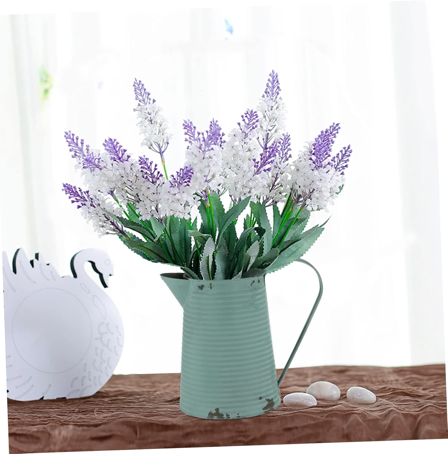 BESPORTBLE Vintage Metal Flower Pot Rustic Pitcher Decor