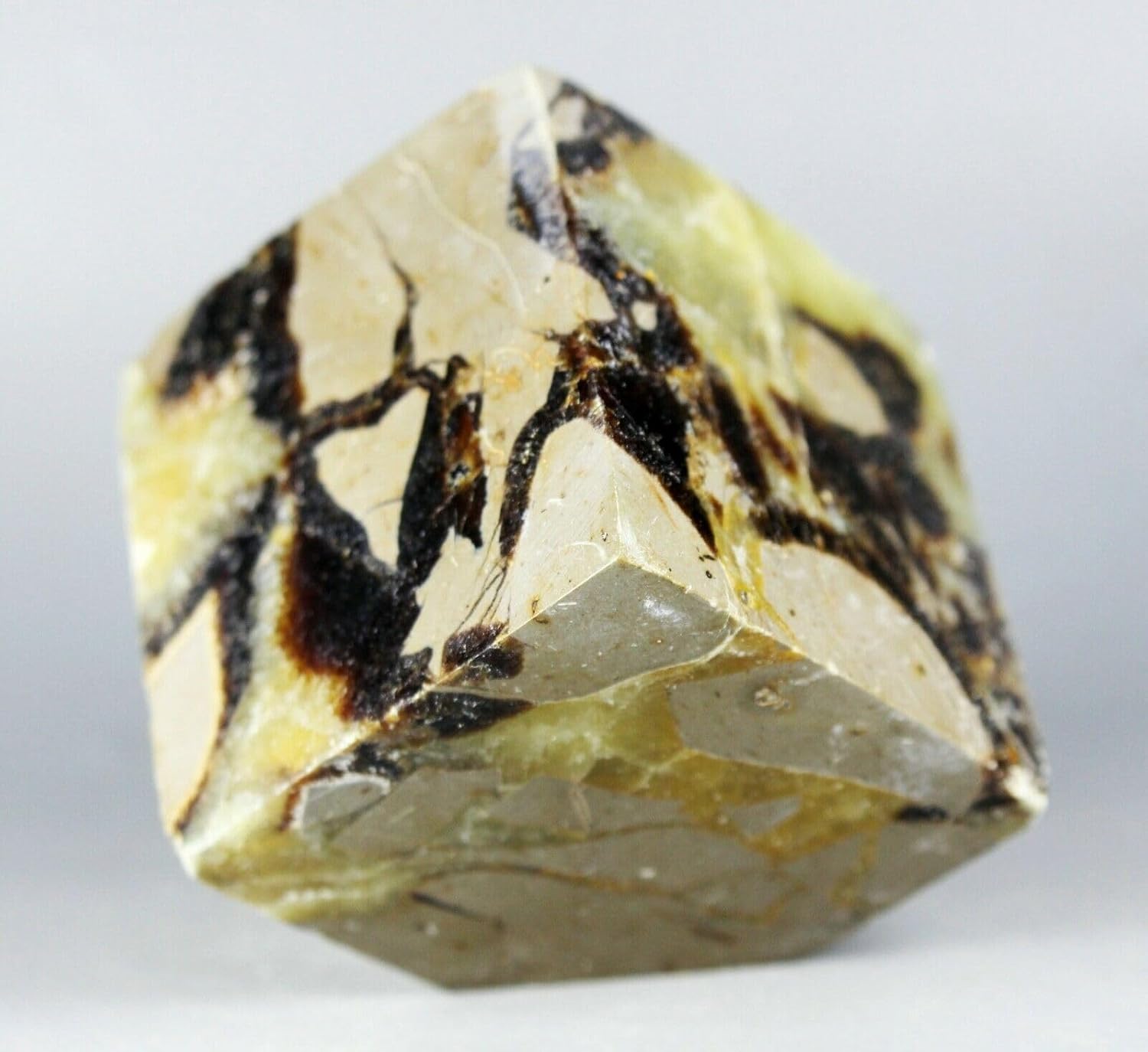 Polished Dragon Septarian Cube Reiki Stone Display 1