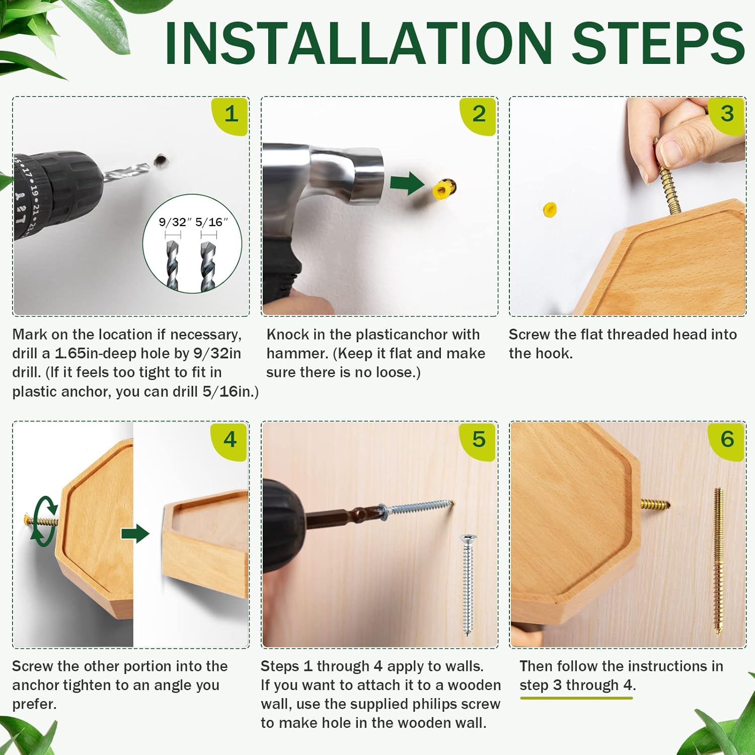 AceList Octagon Floating Shelves Set of 3