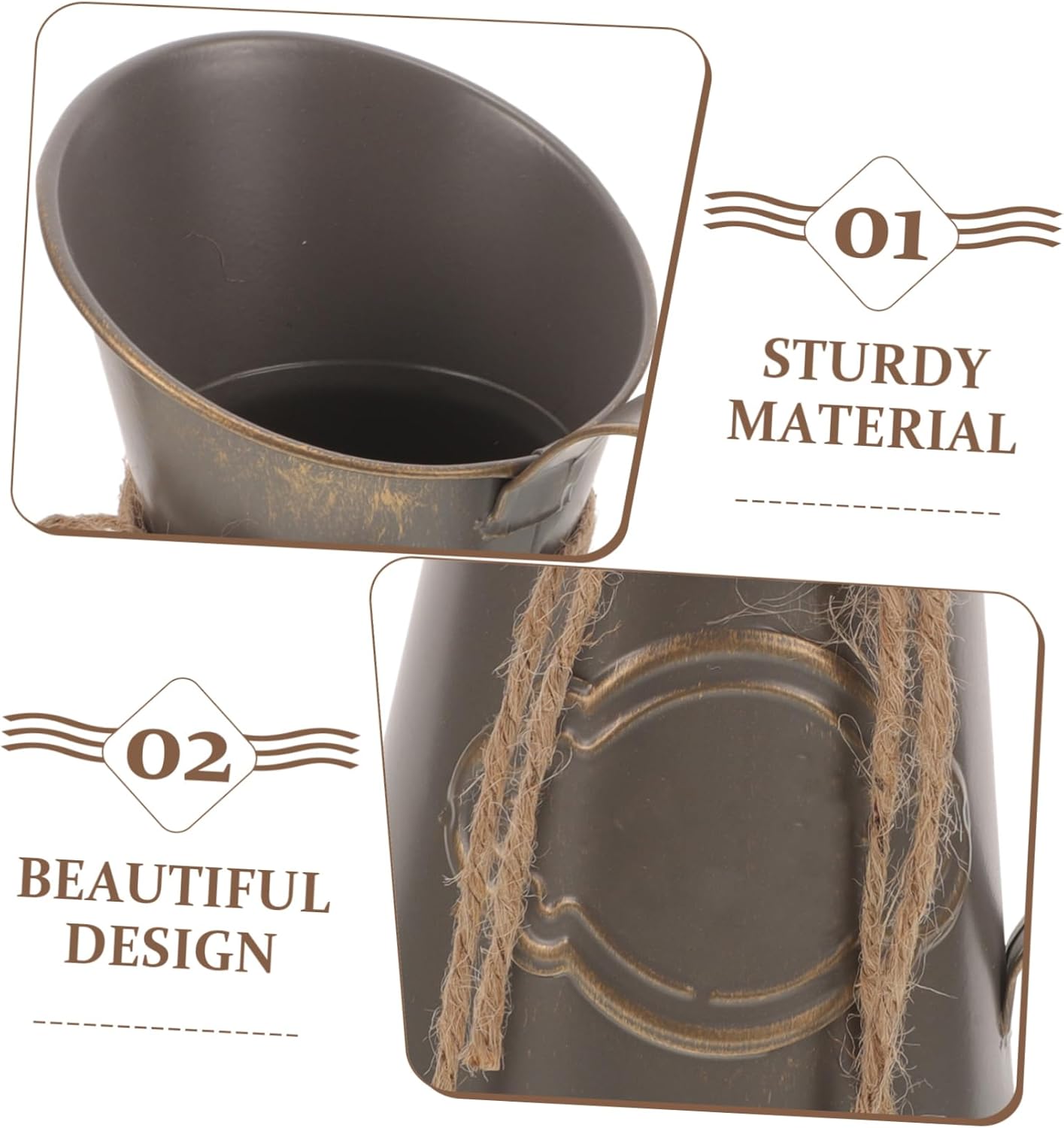 Vintage Floral Arrangement Pot for Home Decor