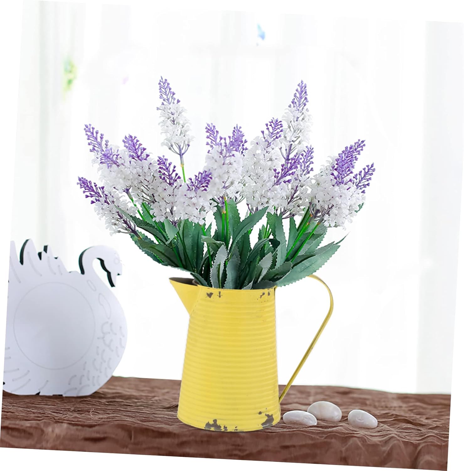 Balacoo Vintage Iron Flower Vase Rustic Metal Pitcher Pot for Home Decor