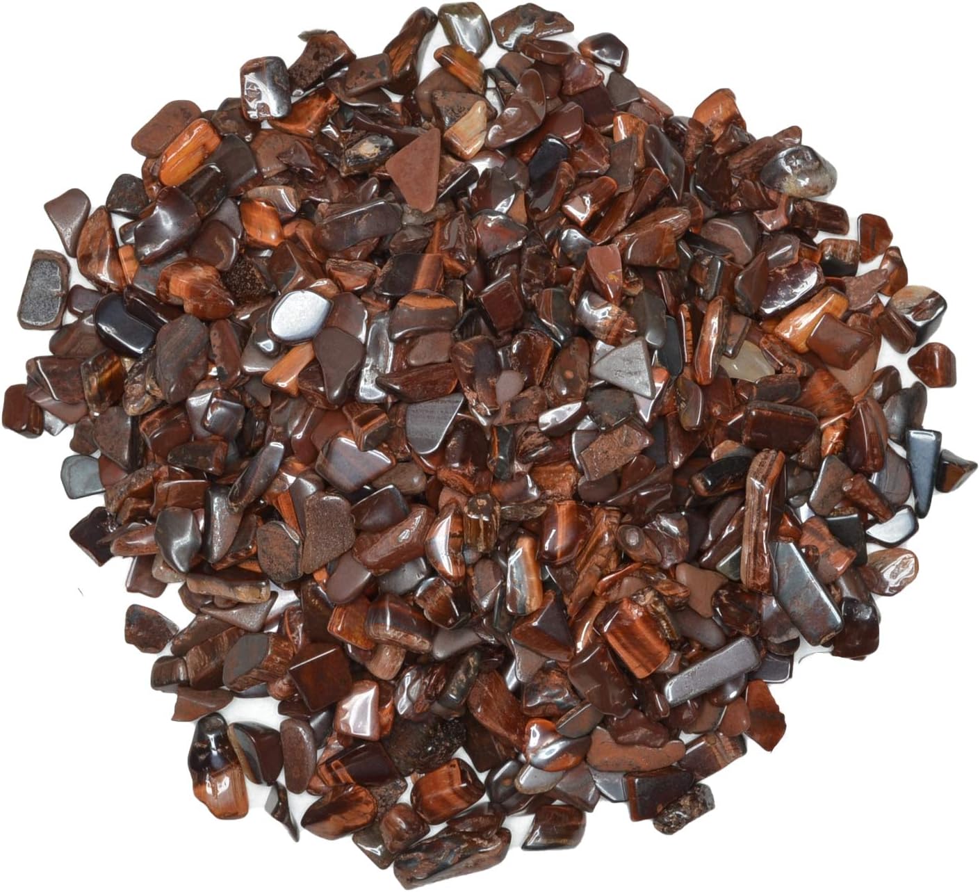 Hypnotic Gems 18 Lbs Polished Dyed Red Tiger Eye Tumbled Stones