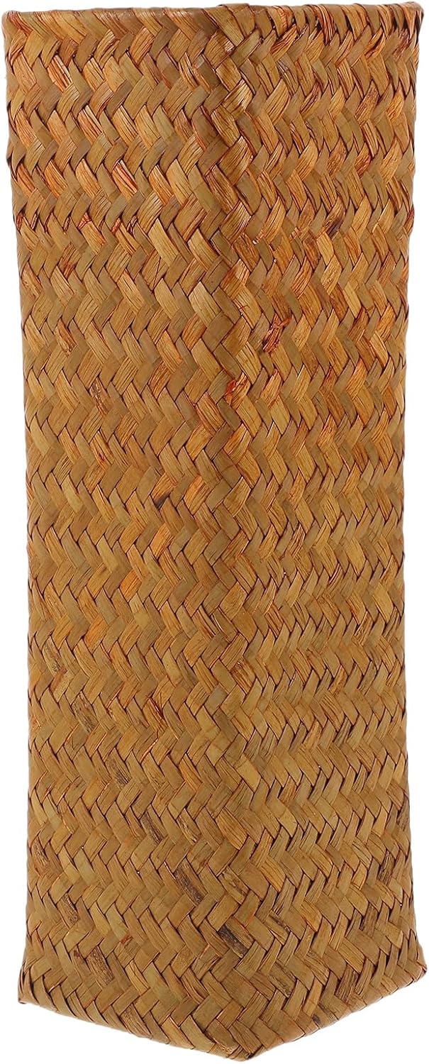 Alipis Natural Seaweed Wicker Vase Tall Plant Holder