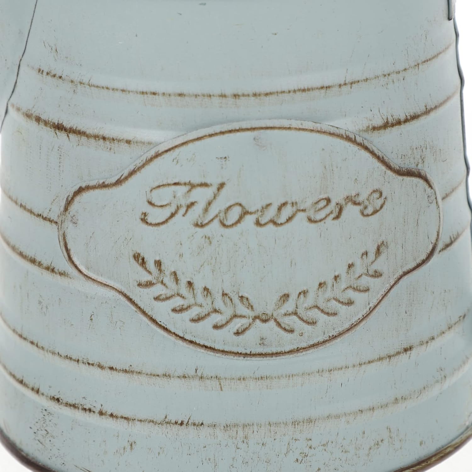 Vintage Iron Vase for Rustic Decor and Flower Arrangements