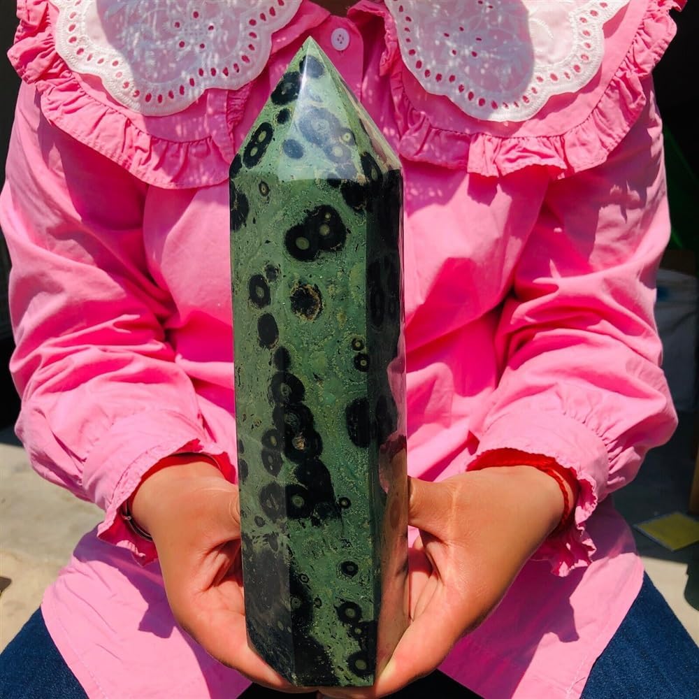 KatLin Natural Stone Peacock Eye Meditation Wand Tower