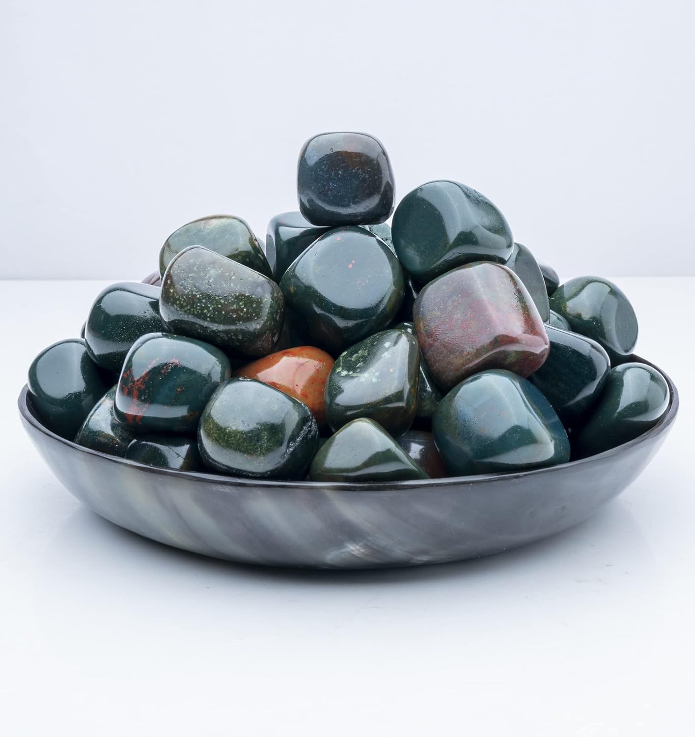 Bloodstone Amethyst Black Tourmaline Garnet Tumbled Stones Bulk