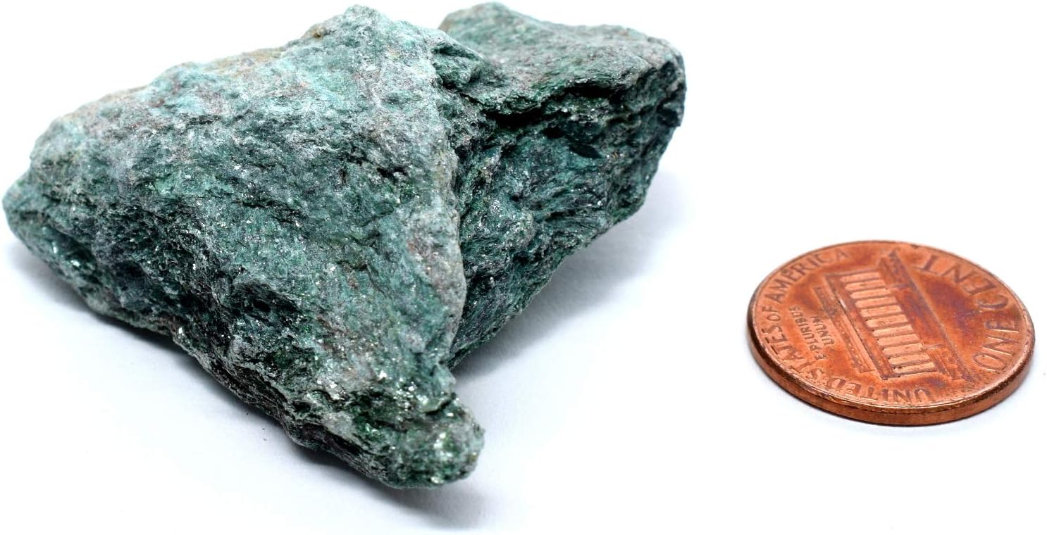 170ct Rich Green Fuchsite Rough Natural Crystal - Brazil